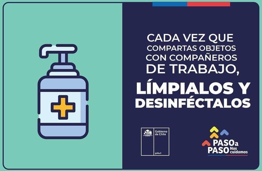 Recuerda 📣📣 #DeMagallánicoAMagallánico si compartes artículos con tus compañeros de trabajo, es importante que los desinfectes y los limpies antes de volver a utilizarlos 
#CuidemonosEntreTodos del #COVID_19 y juntos disminuyamos su contagio <a href="/DrEnriqueParis/">Dr. Enrique Paris M.</a> @arturozunigaj