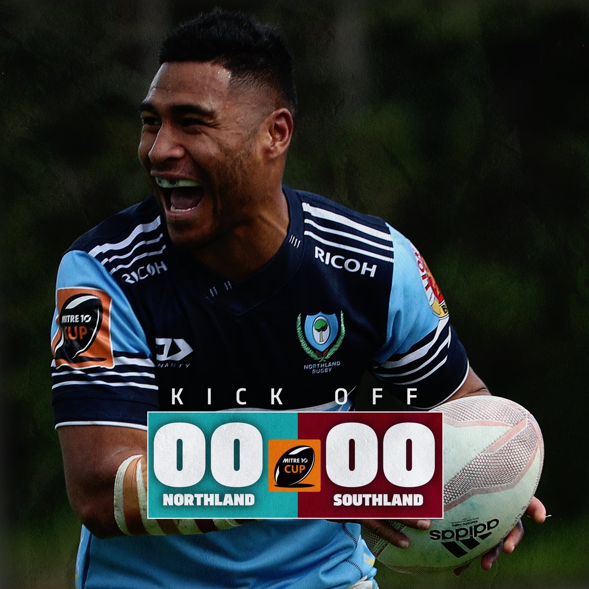 BunningsNPC's tweet photo. KO | The classic @RugbyNorthland v @RugbySouthland battle getting underway in Whangarei!
Catch all the action live & exclusive on @skysportnz 052.
#NORvSOU https://t.co/CW7GAHkQjv