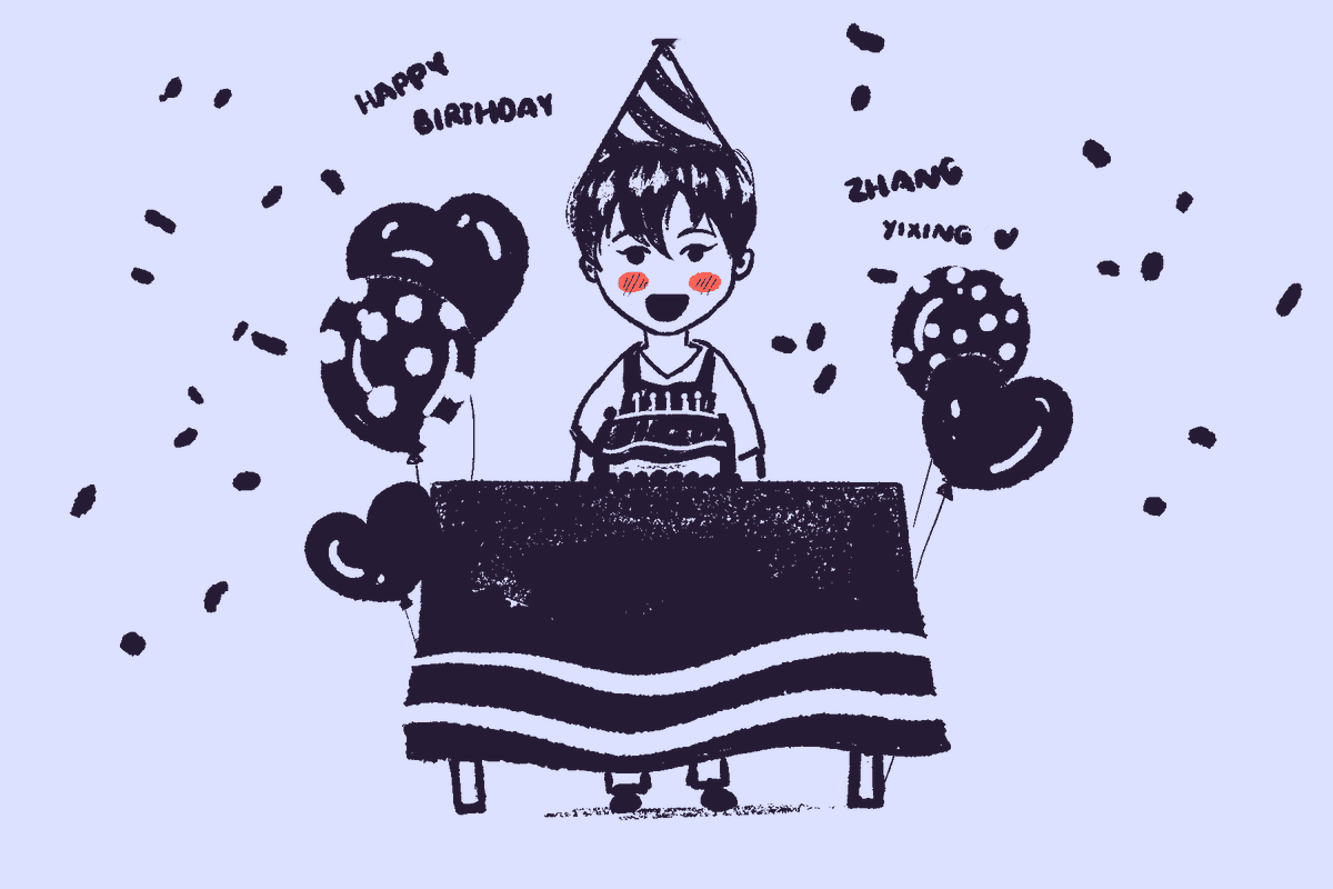 MINSEOK HOPES HE'S NOT TOO LATE, THIS CAKE JUST TOOK A WHILE TO BAKE!! HAPPY BIRTHDAY LAY <3 EXO IS NOT ONE WITHOUT YOU
