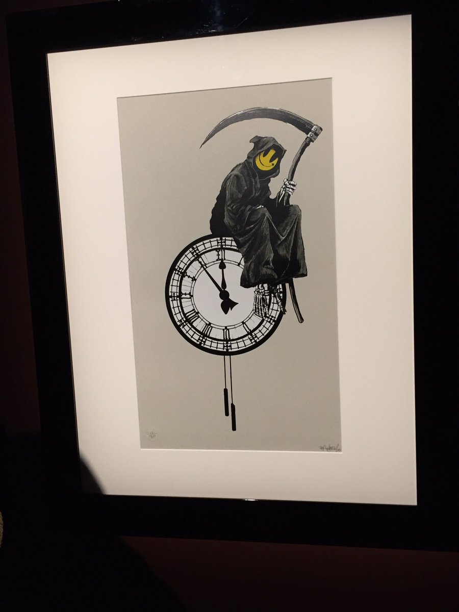 BANKSY☆ 死神 ポスター☆full colour Black☆ BANKSY☆ 死神 ポスター☆full colour Black☆ Banksy, Father Time