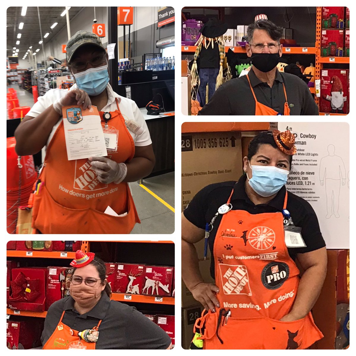 CAM2020 Recognition for Lisa HC for training new associates. Crazy hat day @ 6550.#powerofthegulf