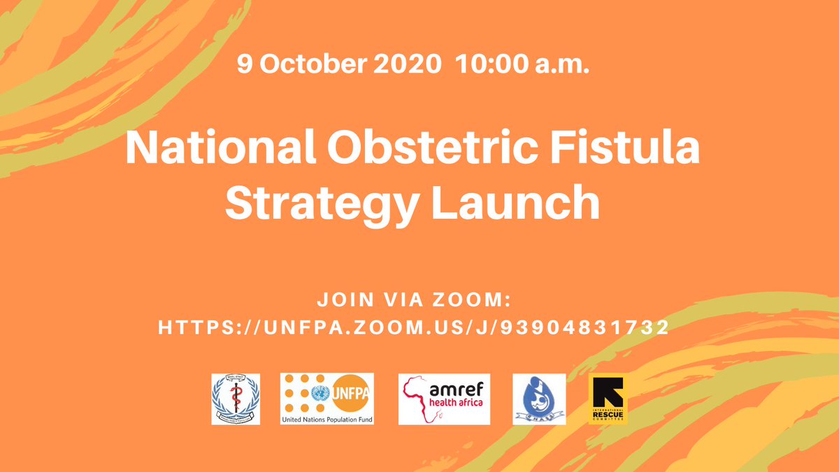 UNFPA and <a href="/MoHsouthsudan/">South Sudan Ministry of Health</a> are launching the National Obstetric Fistula Strategy tomorrow, Friday. The strategy outlines prevention, treatment and social reintegration interventions to #EndObstetricFistula. Join us via Zoom from the Juba Teaching Hospital: unfpa.zoom.us/j/93904831732
