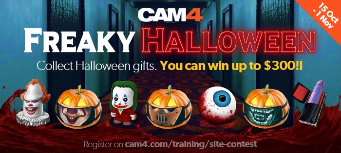 cam4_gay's tweet photo. ATTENTION BOILS &amp; GHOULS!!!👻 
From Oct 15th - Nov 1st #CAM4 is SCARING up the competition with our annual Halloween Gifting Contest!!!🎃 WIN UP TO $300... SIGN-UP HERE: https://t.co/Pk6Q3ynzRb
#CAM4Halloween #CAM4Contest #ContestAlert #CashPrize https://t.co/iZ5YERzU9X