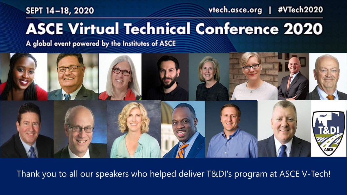 Thanks to our speakers who helped deliver T&amp;DI's program at V-Tech! Diniece Mendes, Imad L. Al-Qadi, Marsha Anderson Bomar, <a href="/David_Reich/">David Reich</a>, <a href="/DesertSwallow/">Kristina Swallow</a>,<a href="/BarbChamberlain/">Barb Chamberlain</a>,<a href="/CarlosUDOT/">Carlos Braceras</a>,@GrahamCurrie1,David Tomber
<a href="/LesJacobson/">Les Jacobson</a>,<a href="/AmyFord79000660/">Amy Ford</a>,<a href="/ToksOmishakin/">Toks Omishakin</a>,<a href="/BryanMi/">Bryan Mistele</a>,<a href="/Brian_Cannon_/">Brian Cannon</a>