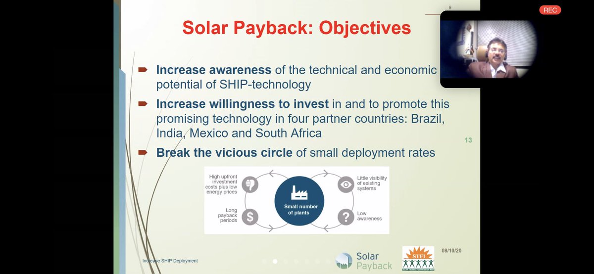 Today the #ANES community had the opportunity to interchange experiences and know more about #SHIP technologies in INDIA 🇮🇳 . #Solarheat. Thanks <a href="/JaideepMalaviya/">Jaideep Malaviya</a> and thanks <a href="/solarthermal/">Solarthermalworld</a> and <a href="/SolarpaybackIKI/">@Solarpayback</a> project