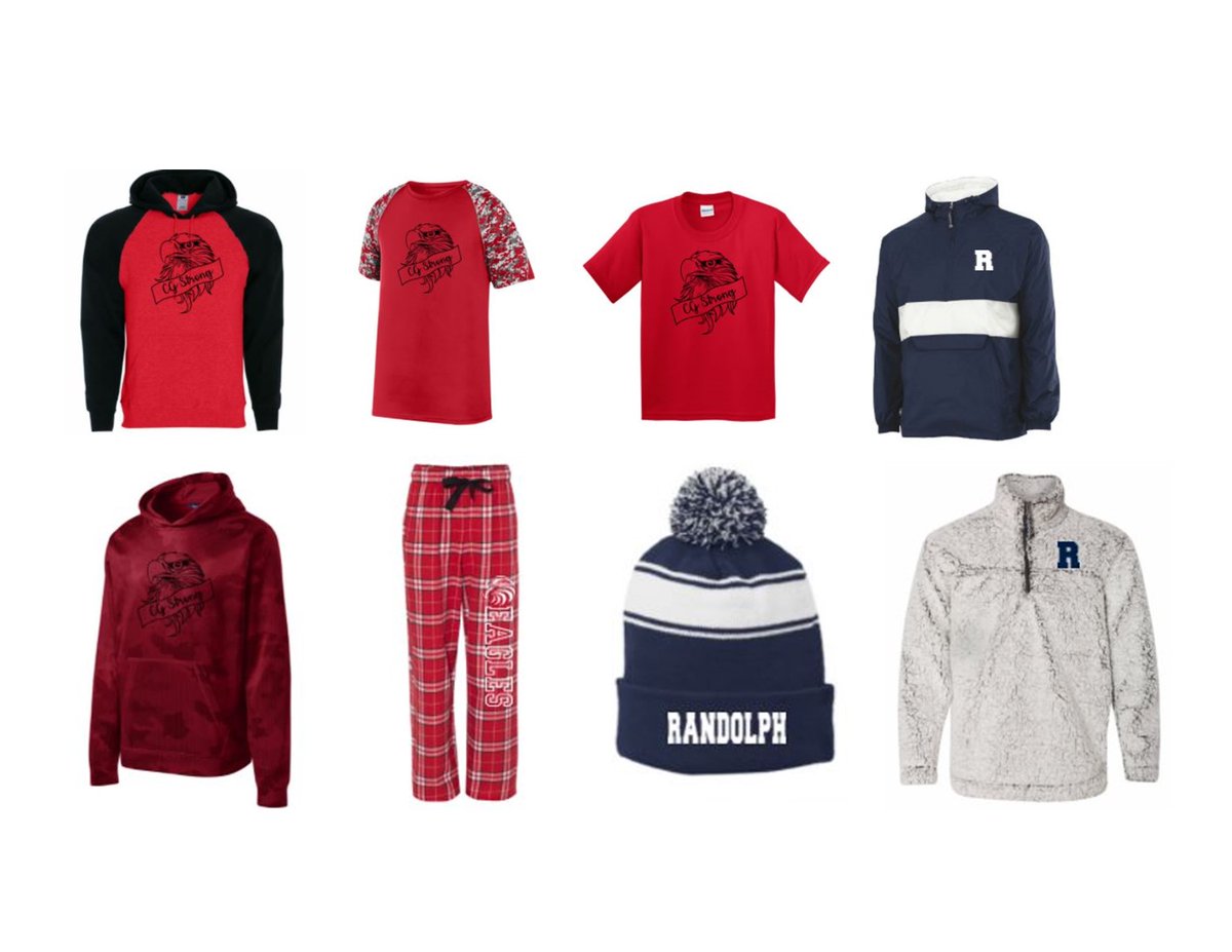 CG Spirit Wear is back! Show your Eagle (and Randolph) Pride, youth &amp; adult sizes avail. Options to ship direct or hold for local pickup. Ordering is open, but closes 10/30! etstores.com/CENTERGROVE/sh…