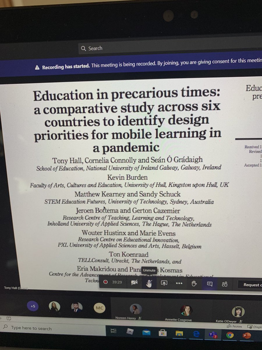 carinaginty's tweet image. Really enjoyed guest lecture with Dr Tony Hall @edtechne on our postgrad Cert. in #digitalteachingandlearning today. Taking us all on a journey from the 1918 pandemic and 100 years later - managing education with #covid. Thanks Tony 👍