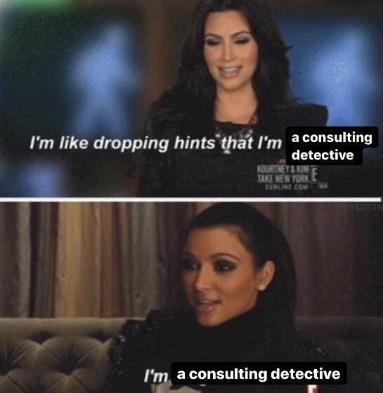 No context #SherlockHolmes: A Study in Scarlet