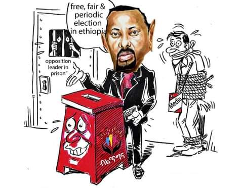 GadaaTop's tweet photo. Conducting election while major political opponents are in prison owing to their political view is a murder to democracy. #DoYouKnowDonors #collection_board #FreeJawarMohammed #FreeAllPoliticalPrisoners @UNDP @DFID_UK @sweinEthiopia @ernasolberg @StateDept @USAID @EU_commission https://t.co/blaI7A8lH3