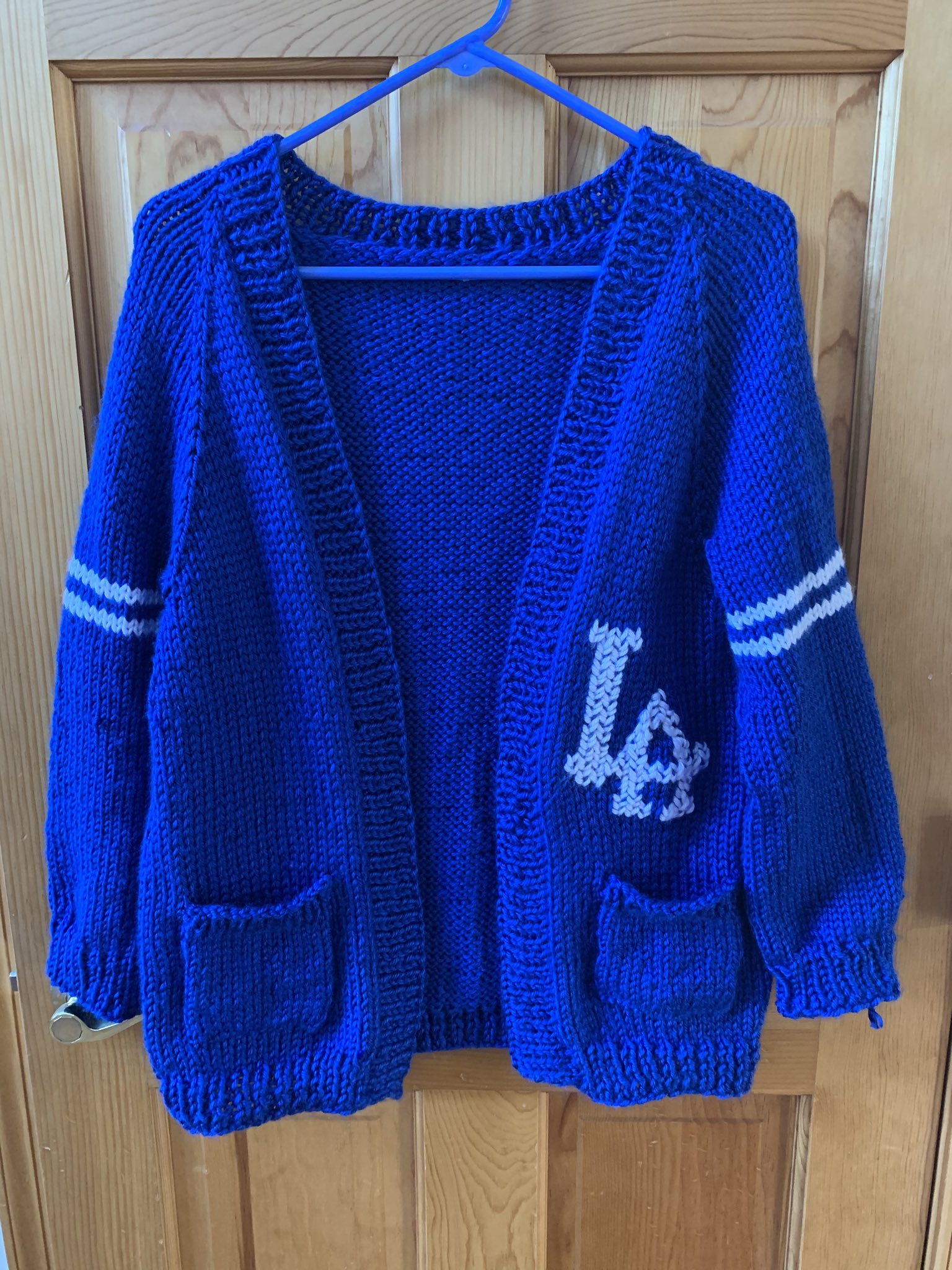 Dodgers cardigan sweater sale