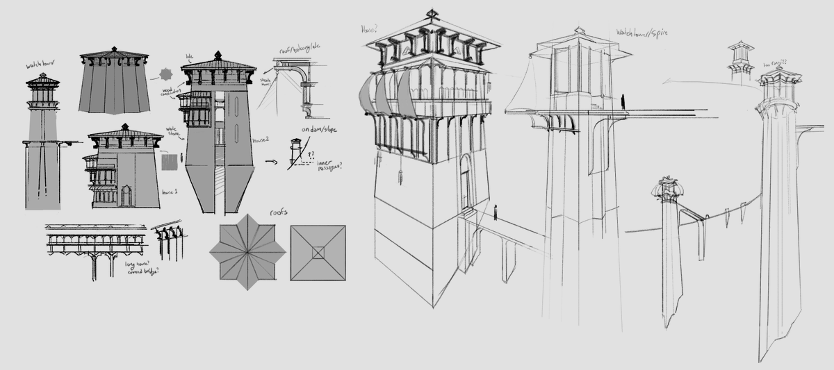 Before I forget (again), here's my final for the CGMA summer course I took! And some accompanying sketches! 