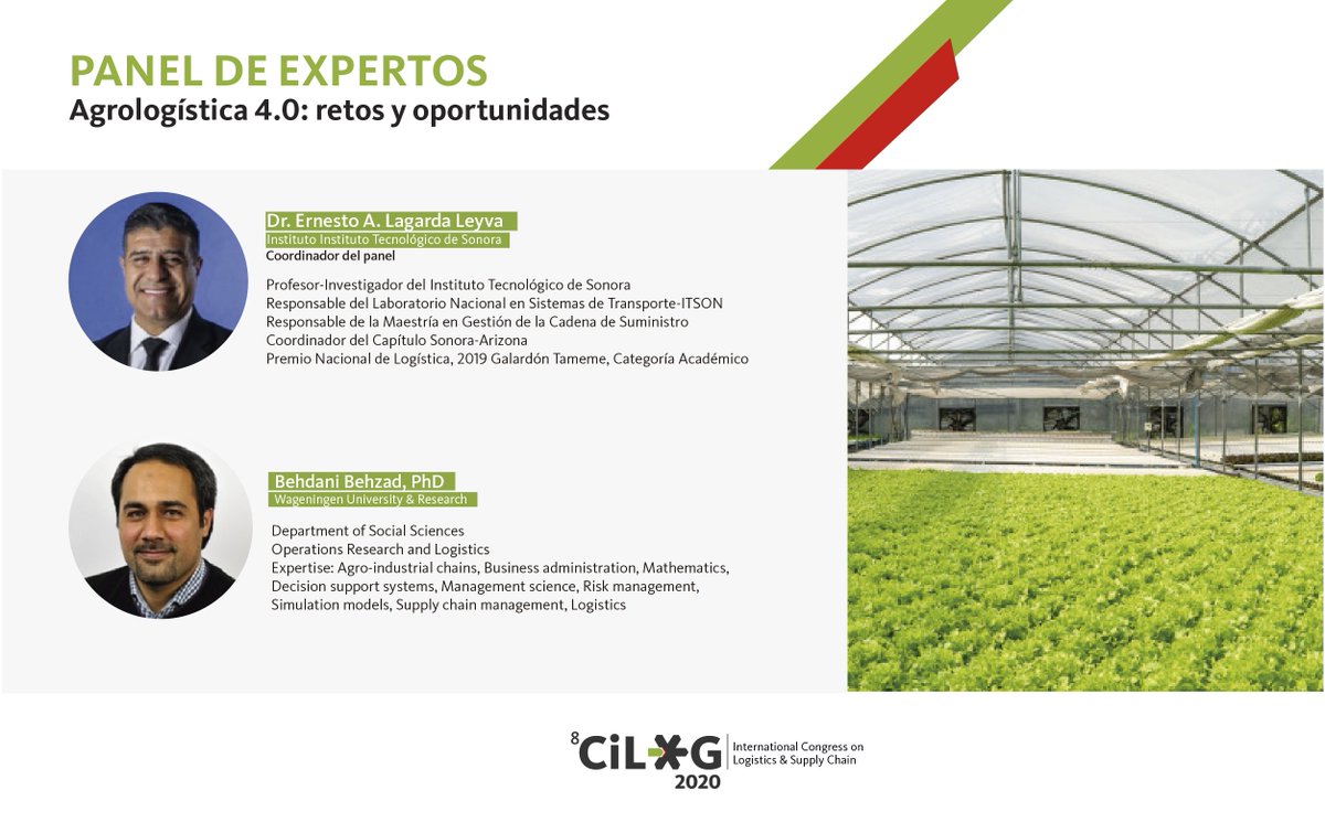 MexicoLogistico's tweet photo. #CiLOG2020: Te presentamos a los expertos del panel quienes abordarán el tema de #agrologística y cómo las tecnologías 4.0 permitirán alcanzar una mayor competitividad. https://t.co/X0sNu6ZT0B