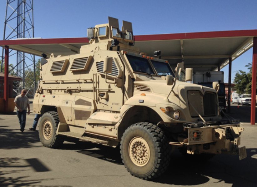 What does a police department need with a Mine Resistant Ambush Protected vehicle?As one person told me: “I’ve never seen a mine in my town.”And if you think there are mines and ambushes lying in wait, eventually, your mentality has to change to one of being under assault
