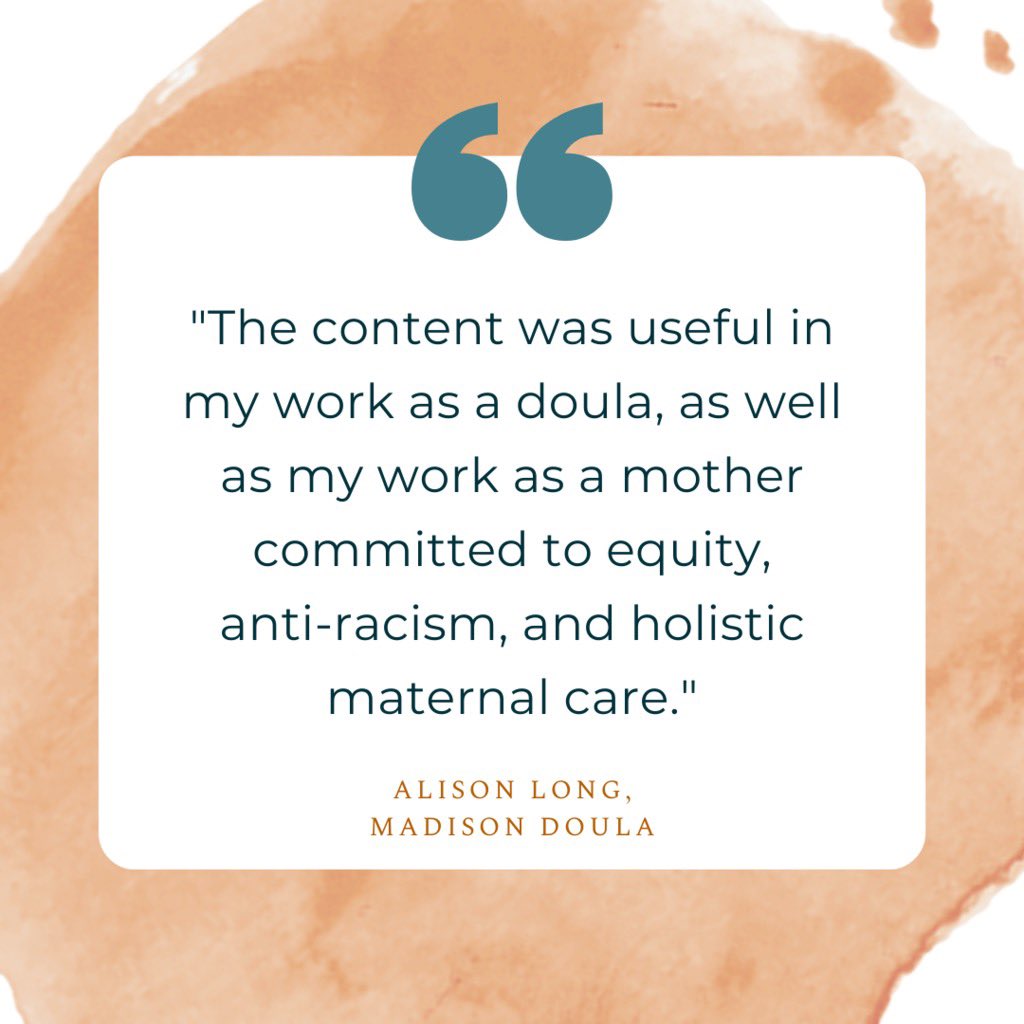 Last year's attendee Alison Long, a Madison Doula, shared with us a quote about her experience at the conference last year.
