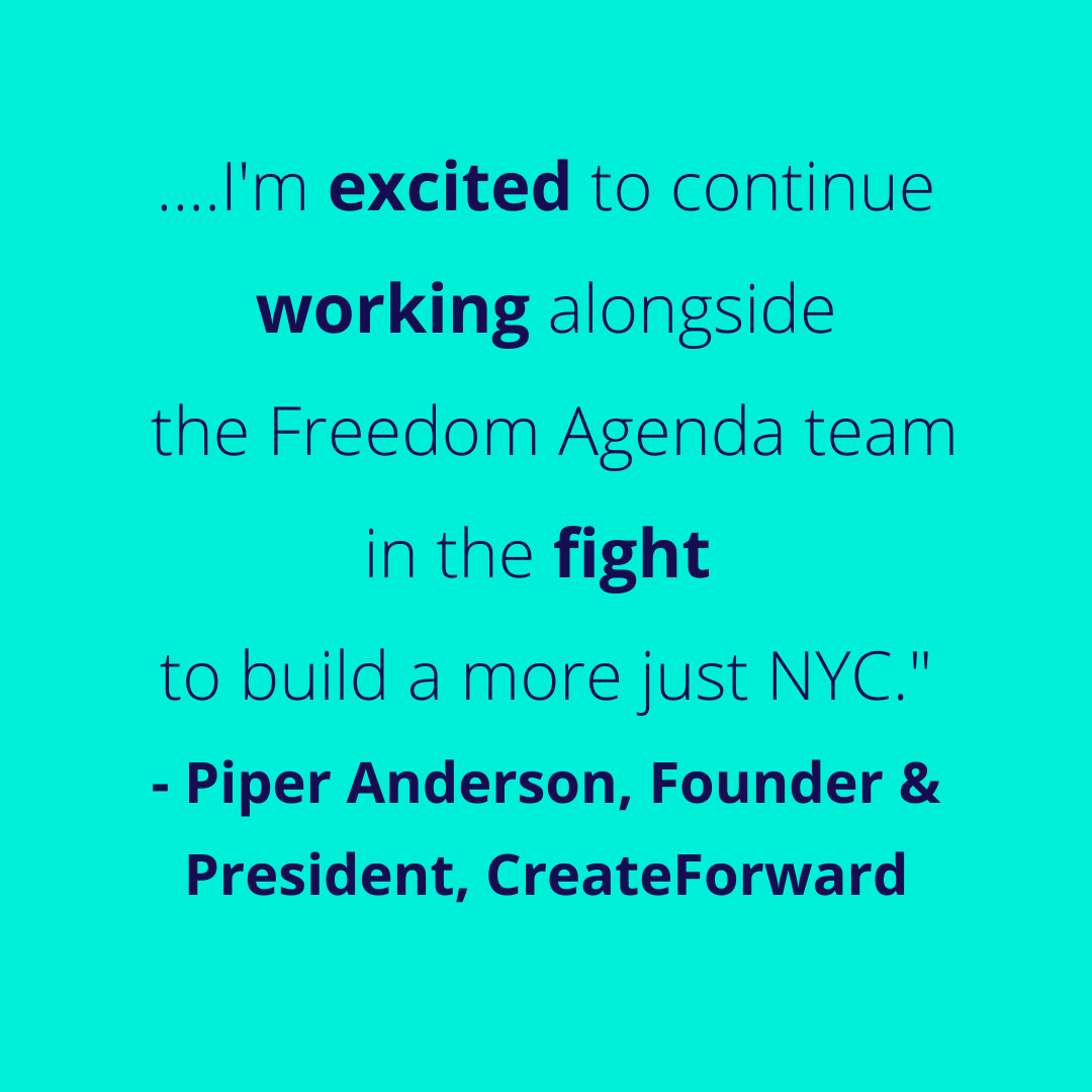 FreedomAgendaNY's tweet photo. Thank you so much @PiperAnderson1 Founder & President of @forward_create for your steadfastness, support, and guidance.
🙏🏿💜✊🏿
#CreateForward #FreedomAgenda https://t.co/XzYsVjHJux