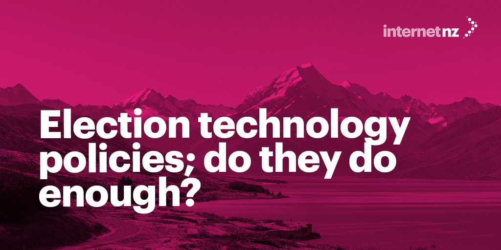 So, it's election time!
 
Jordan Carter and Kim Connolly-Stone took a look to see what the contenders are offering that benefits the Internet. 

👀 internetnz.nz/news-and-artic… #ElectionsNZ #InternetNZ