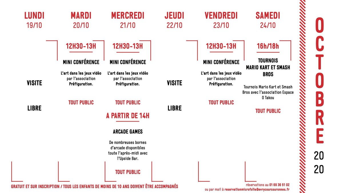 Prefigurations's tweet image. Toute la programmation du mois d’octobre à la @MicroFolie d'@VilledEvryCourc 
Formation à l'imprimante 3D,  Atelier robotique, spectacle jeunesse, conférences #jeuxvideo, tournoi de Mario Kart ...
evrycourcouronnes.fr/evry/micro-fol… 
#FabLab #3dprint