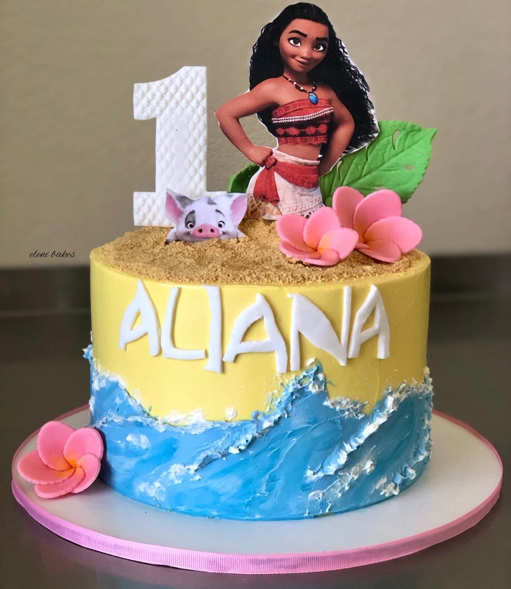 Eleni Bakes Moana 1st Birthday With A Smash Cake Elenibakes Eleni Bakes Moana 1st Birthday With A Smash Cake Elenibakes