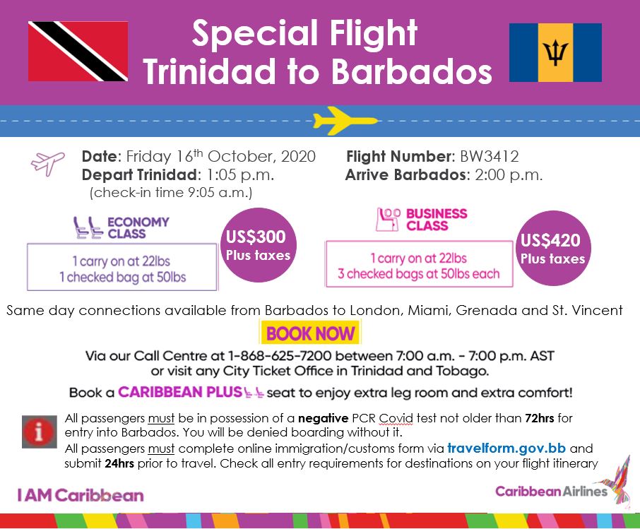 caribbean airlines carry on