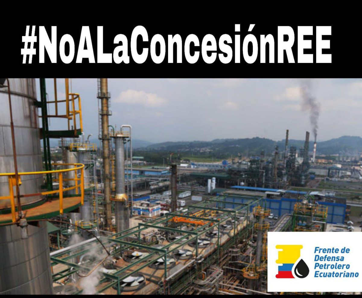 No permitamos que vendan los bienes de todo el pueblo a precio de gallina enferma.  #NOaLaConcesiónREE y defendamos nuestra Refinería de Esmeraldas. @CompromisoRC <a href="/Jovenescon_RC/">Frente y Brigadas de Jovenes De Los Rios R.C</a> <a href="/lolacienfuegos/">LOLA CIENFUEGOS</a> @FrenteJovenesRC 
 @EcComuna <a href="/LaComunaAz/">Azuay El Oro con Araz y Rabascall</a> @CuencaconRabasc