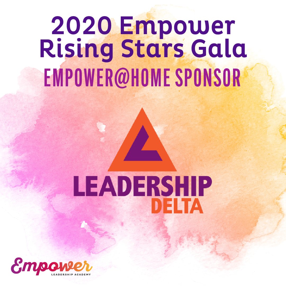 EmpowerGirlAcad's tweet photo. We are so grateful to our 2020 Empower Rising Stars Gala Empower@Home Sponsor Leadership Delta! 💕 We are extra lucky because Leadership Delta's CEO Laura Boyd is an Empower coach and on the TeamWomen and Empower Board of Directors! #thankyou #sponsorship #empoweryouth https://t.co/5Ke00XO6sy