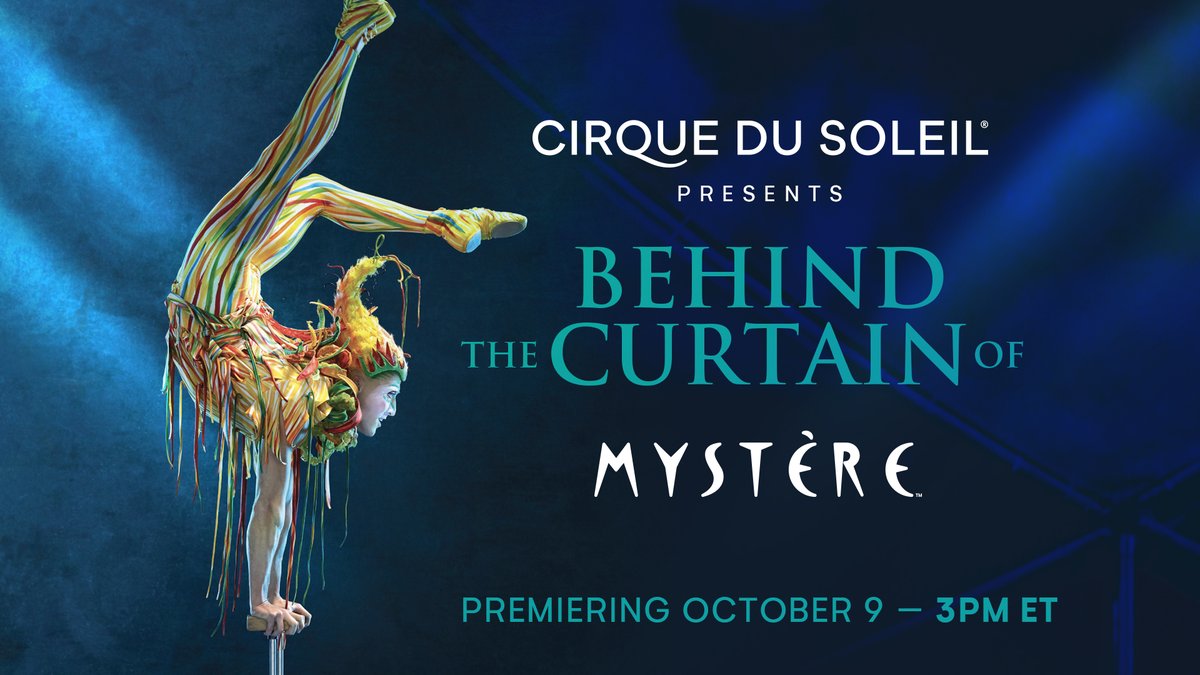 Cirque's tweet photo. This week on #CirqueConnect, enjoy watching our latest behind the curtain of #Mystère. Be a witness to the backstage adventures and stories that make up the foundation of #CirqueduSoleil’s longest-running #LasVegas resident show. See you this Friday 3PM ET https://t.co/H2OgoumueV https://t.co/YXpcedn6SP