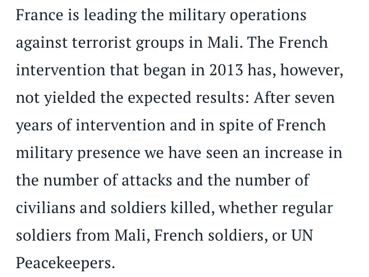 Perhaps in 70 years we’ll have a documentary on the real incentives behind the enduring French direct military interventions in the Sahel over the past 2 decades “to ensure security and stability”, & why terrorist groups have been spreading since their counter-terrorist missions.