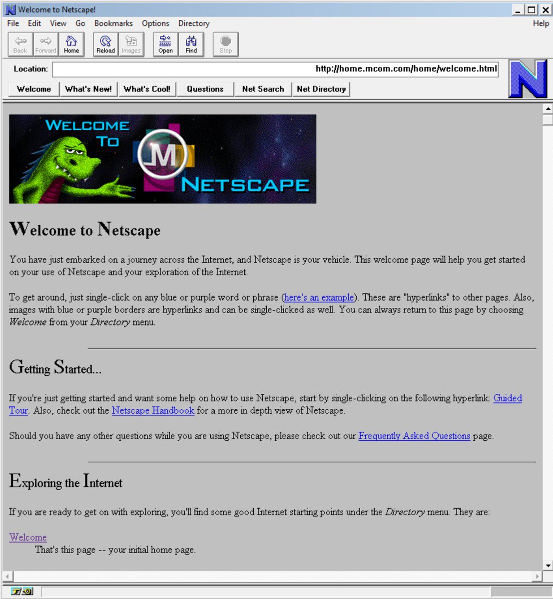 What I really need is a period appropriate browser...