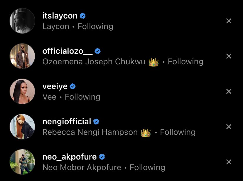 #LOVNN the winning team @itsLaycon @OfficialOzoBBN @veeiye @nengiofficial @NeoAkpofure  WE LOVE TO SEE IT❤️ #bbnaija