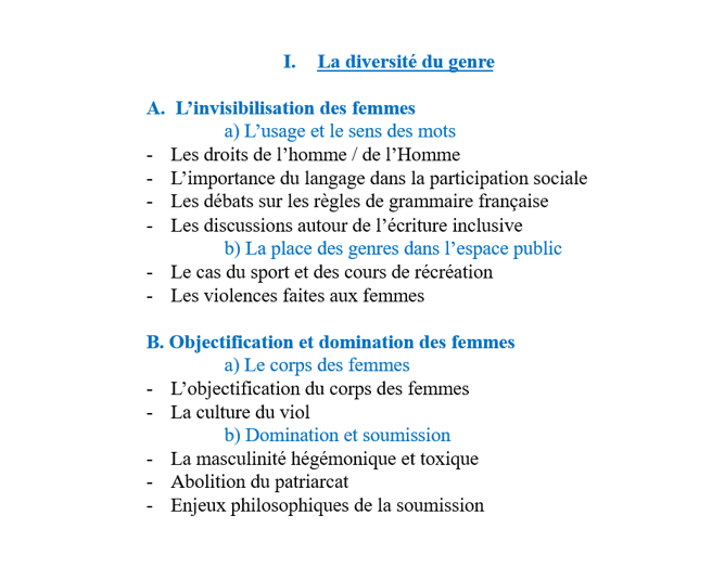 Bref aperçu du 1er volet de cette formation, truffée de théories féministes radicales :