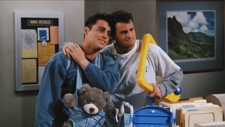 Owen and Charlie as Chandler and Joey from Friends; a thread