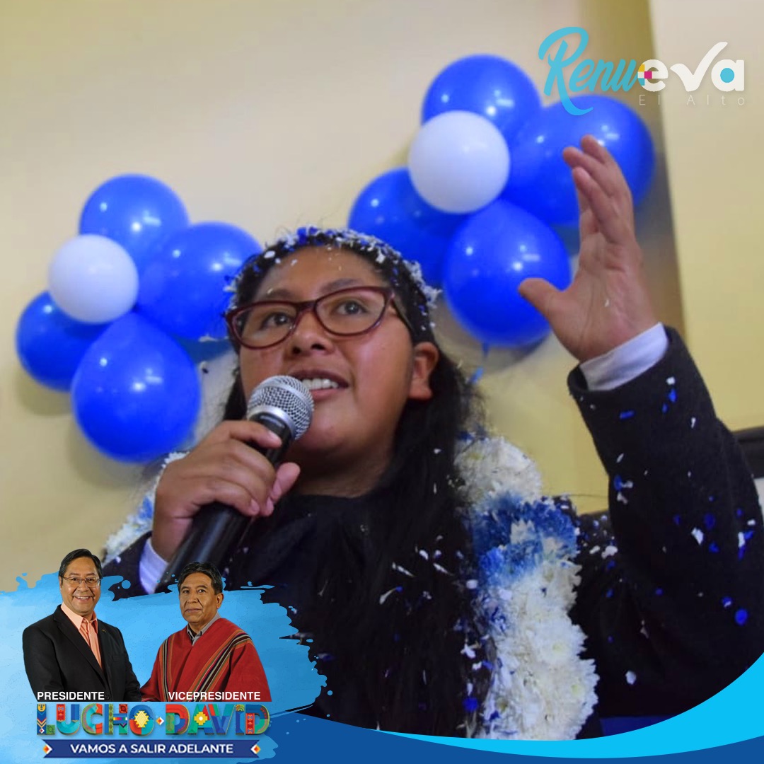 MAS_ElAlto's tweet photo. 🤳#Imágenes

Eva Copa, recibe el cariño y compromiso de la militancia del MAS-IPSP en la Circunscripción 22 de Cochabamba. 
Este #18DeOctubre #VamosASalirAdelante https://t.co/gNHFyydZC9