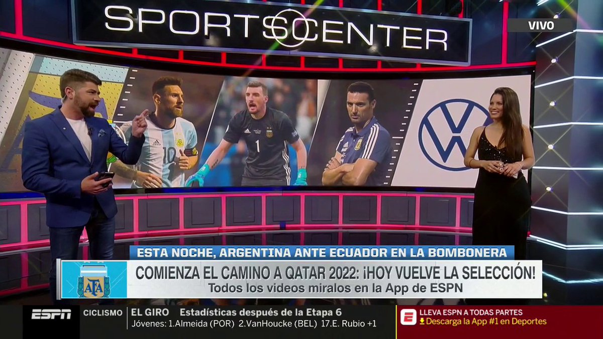 Un #SportsCenter de Selección con la previa de Argentina vs. Ecuador en las Eliminatorias. ¡Sumate a ESPN 2 en vivo!