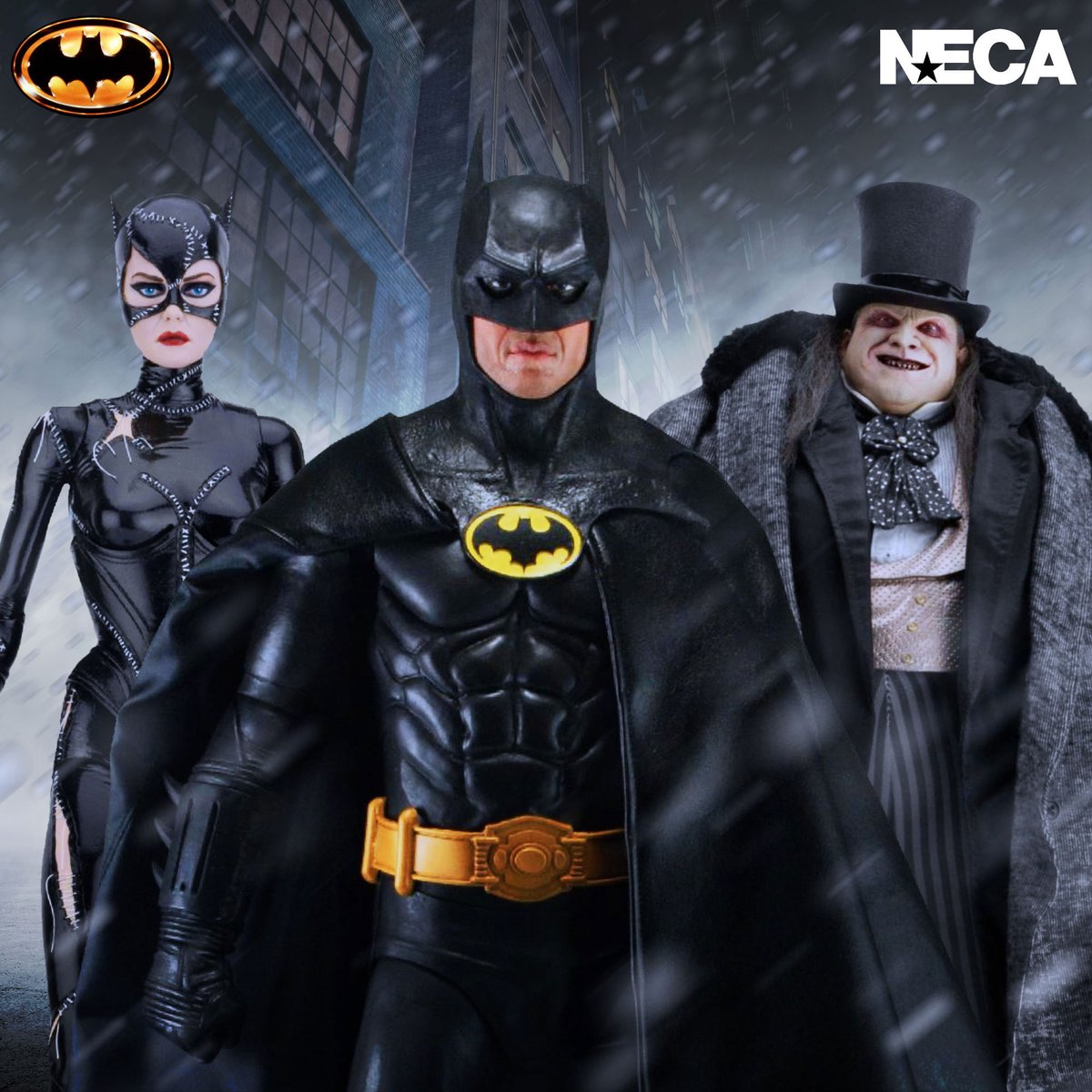 actionfigsdaily's tweet photo. New NECA Batman 1/4 Scale Action Figure Pre-Orders – Michael Keaton Batman (1989), Mayoral Penguin and Catwoman (Batman Returns): https://t.co/HP0CTmh5LD @NECA_TOYS https://t.co/9aa34cHYPb