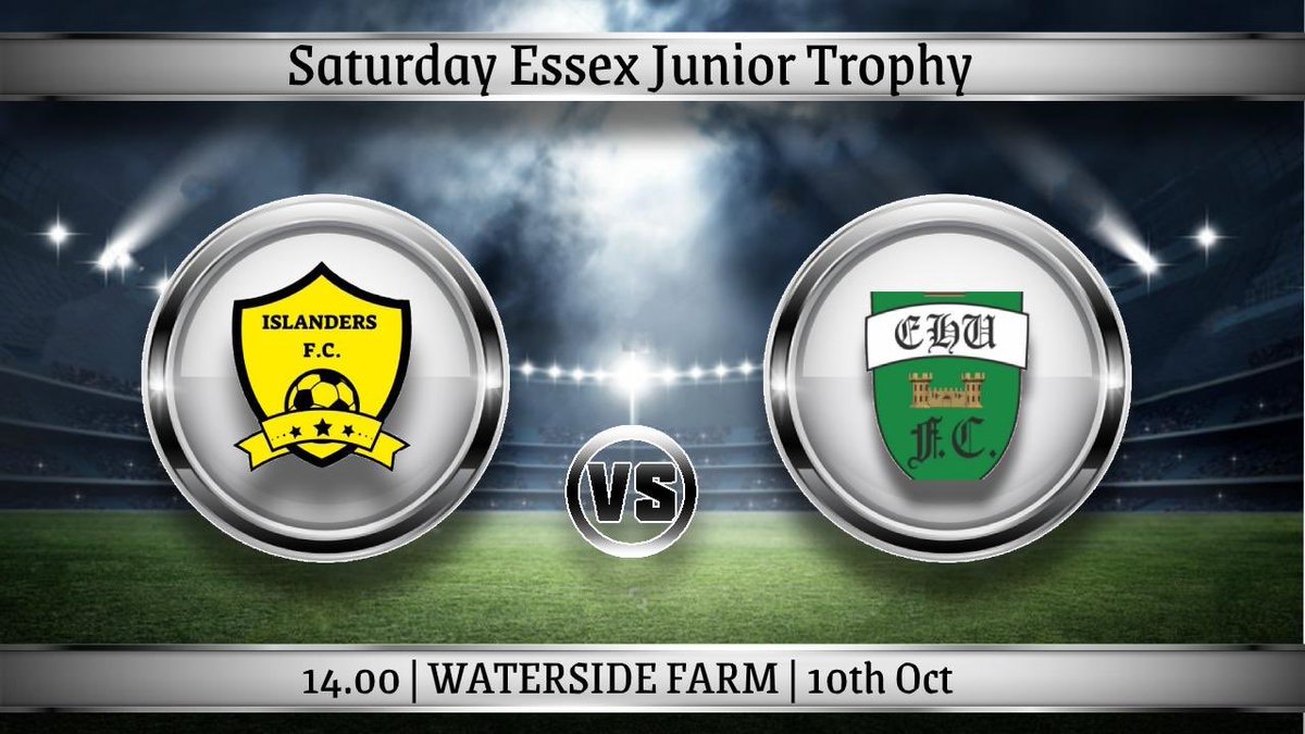 ⚽️⚽️ FIXTURE ⚽️⚽️

🆚 <a href="/EarlsHallUnited/">Earls Hall Utd</a> 

📅 Saturday 10th October

🏆 Essex Junior Trophy

⌚️ 14:00 KO

📍 Waterside Farm Leisure Centre, SS8 9RA

Our first time entering the County Cup, hoping to get a good cup run going! 💪🏼💛🖤