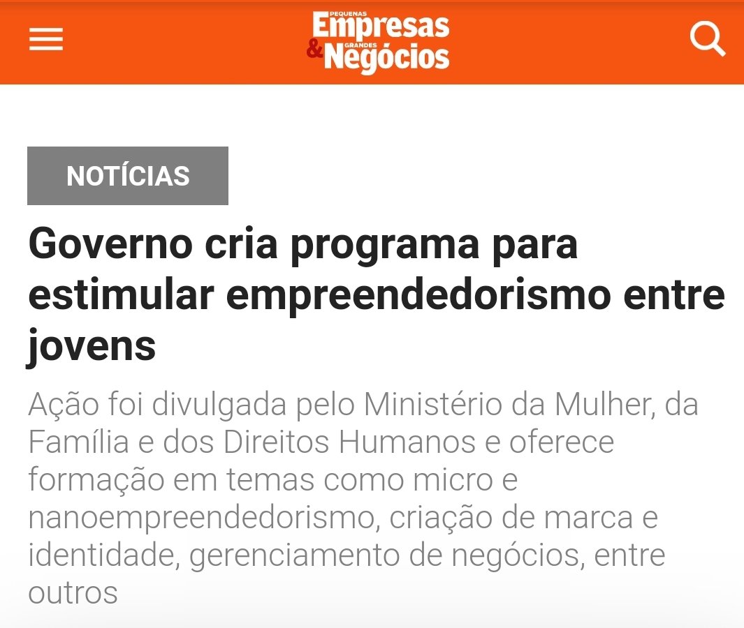DamaresAlves's tweet photo. Acreditamos muito na força do empreendorismo para transformar a vida dos jovens e também a nossa economia. Parabéns,  Secretaria Nacional da Juventude, por apresentar este grande programa ao Brasil. https://t.co/eqv7YUJfKs