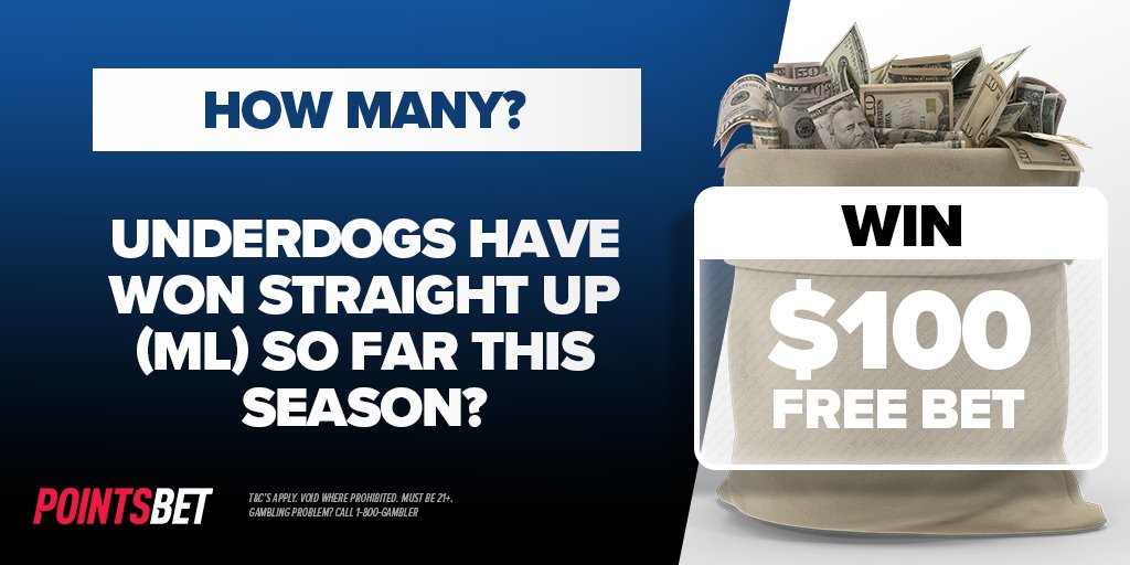 FanaticsSports's tweet photo. THURSDAY TRIVIA: QUESTION 3⃣

How many underdogs have won straight up (ML) so far this NFL season on PointsBet? (Hint: It's a prime number)

We Will Select One Correct Answer Tomorrow To Win A $100 Free Bet!

-MUST RT + FOLLOW To Be Eligible- https://t.co/4cLO5j7Sqk