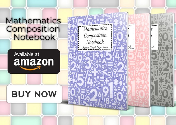 NotebookDirect1's tweet image. Mathematics Composition Notebook - Square Graph Paper Grid | 120 Pages | Size: 8.5 x 11 | Buy Here 🇺🇸  ➜ amzn.to/2OlZsnh | 🇬🇧  ➜ amzn.to/2IbKOzG | #compositionnotebook #mathematicseducation #mathworkbooks #mathnotebook