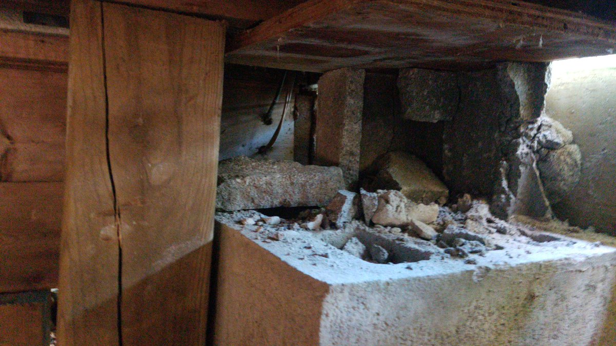 bushcrafter79's tweet photo. Pier under the cabin got water under it and it froze a few yrs ago.
Heaved the place all cockeyed. I've put it off for long time lol
Finally got mad and just did it. Hate doing this crap alone, but who's kidding who you, asking dickheads for help ain't happening.
#pierprobs ๐ฅด https://t.co/jdG3xdgjlJ