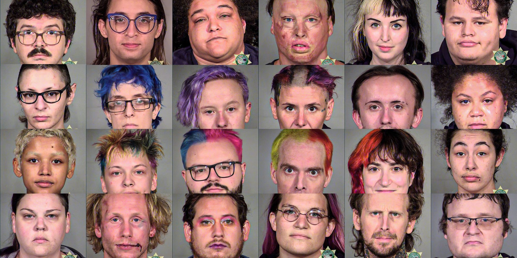 The latest mugshots out of antifa rioters in Portland are really something....