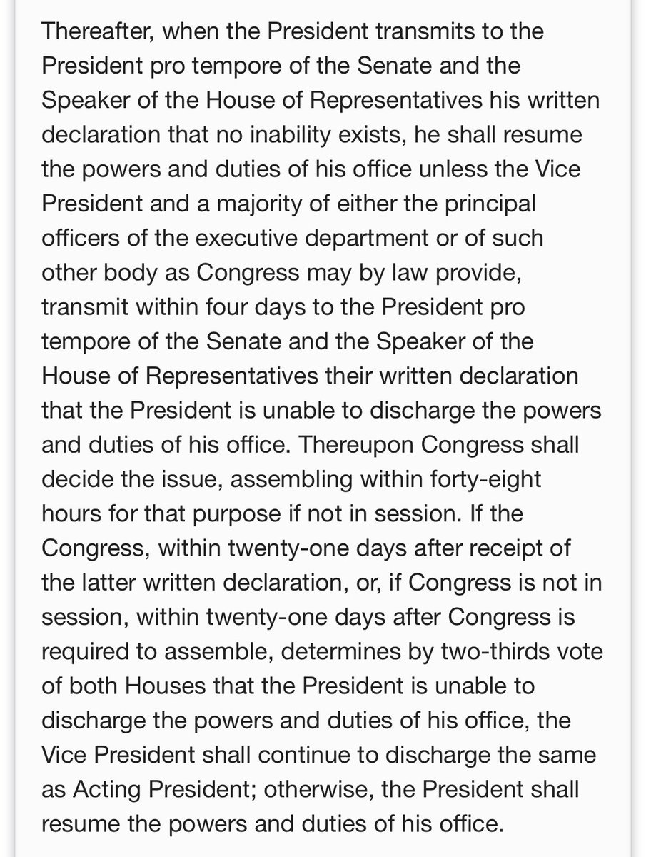 That wouldn't, however, affect the remainder of Section 4, which ultimately places the determination in the hands of supermajorities of both houses of Congress.