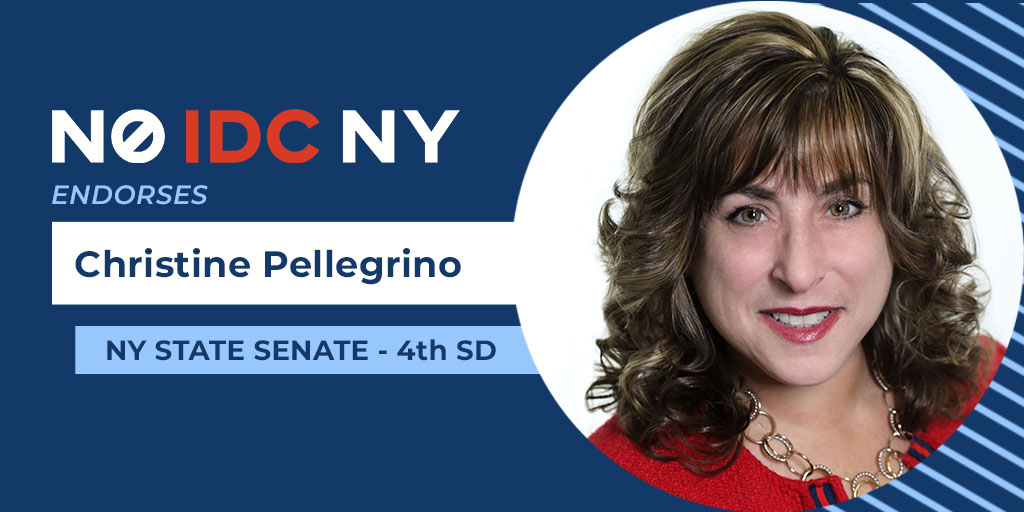 In Long Island's  #SD4, No IDC NY is proud to endorse Christine  @Pellegrino4ny, a public school teacher and labor organizer who'll fight to fund education and to pass the NY Health Act (NY's  #MedicareForAll). Help her flip this seat!  https://secure.actblue.com/donate/christinefornewyork?refcode=noidcny