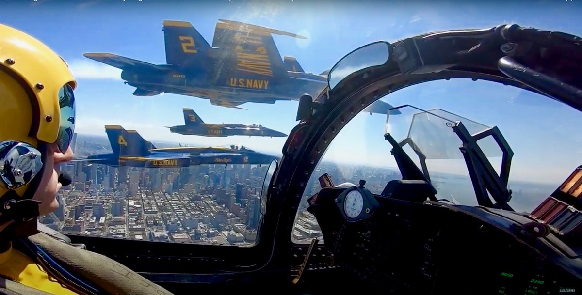 Love this <a href="/BlueAngels/">Blue Angels</a> squadron that recently did a flyover above Hell’s Kitchen. In fact if you look closely you can see my building. Sending a big shoutout to these amazing pilots and their magnificent flying machines. I’d give anything to ride backseat in one of these beauties.