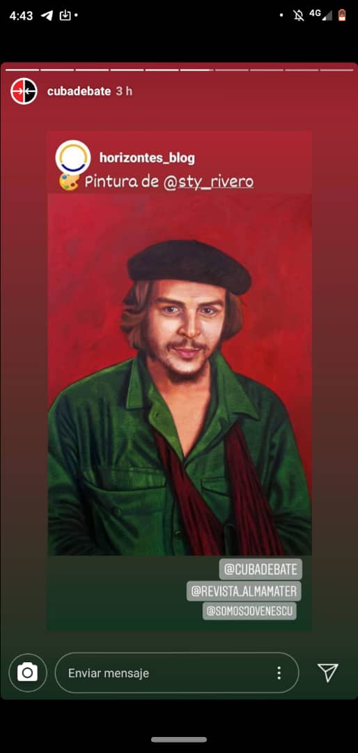 Grg69413088's tweet photo. "Sean capaces siempre de sentir, en lo más hondo, cualquier injusticia realizada contra cualquiera, en cualquier parte del mundo. Es la cualidad más linda del revolucionario."
#EternoGuerrillero #Cuba @RiveroSty https://t.co/fuT2s4WAPP