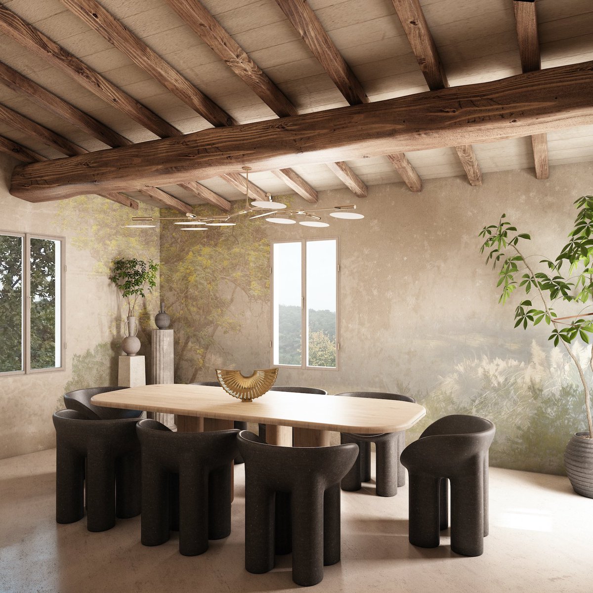 NATALIALABEL's tweet image. Organic neutral tone materials in an Italian country home. Divine.