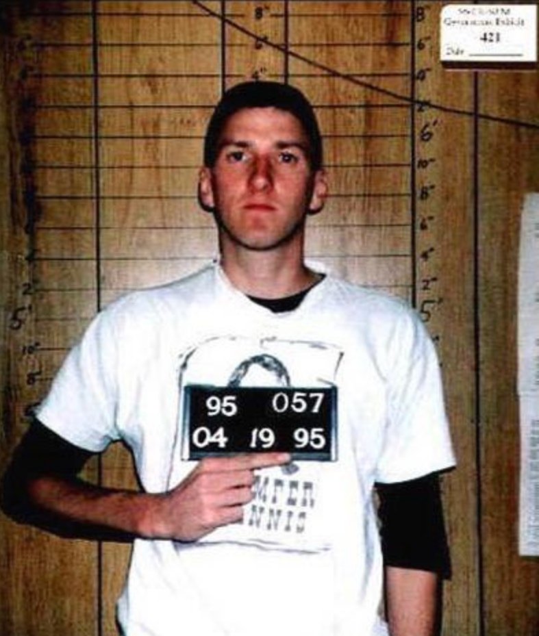 We've seen white male terrorists cloak their murderous actions in vaguely citational Roman "anti-tyrranicism" since Booth's cry of "sic semper tyrannis" during the assassination of Lincoln was cited by Timothy McVeigh in his t-shirt choice for the Oklahoma City bombing.