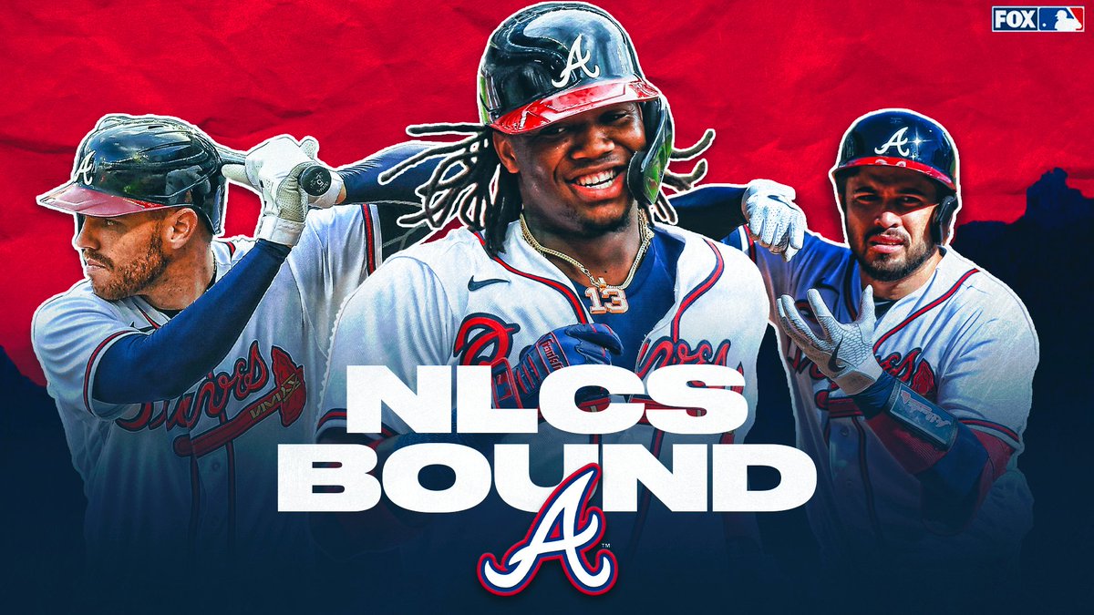 MLBONFOX's tweet photo. SWEEP!

The @Braves get another shutout to advance to the NLCS for the first time since 2001! #MixItUp https://t.co/9Xz6iYZ0nq
