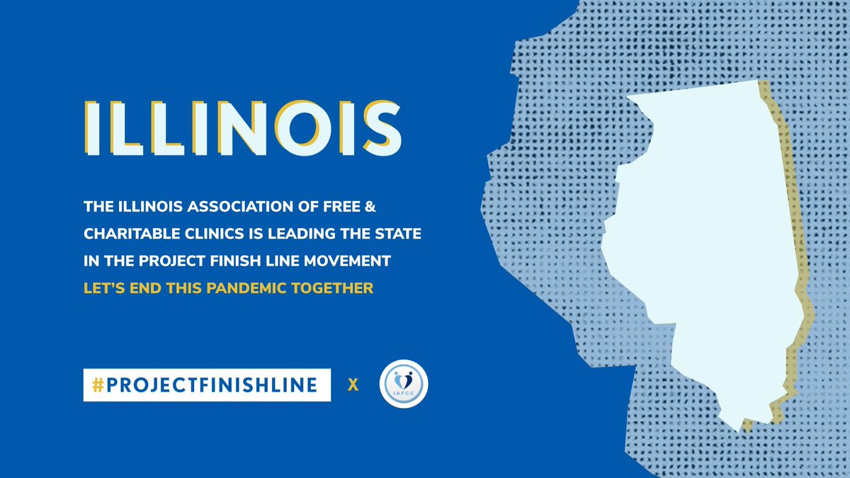 ILFreeClinics's tweet image. We are proud to announce our partnership with #ProjectFinishLine. We will be working together to expand COVID-19 resources &amp;amp; care to underserved communities across Illinois. 

IAFCC will be delivering resources &amp;amp; support to defeat the pandemic in these communities. #CovidEnders