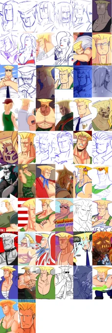 1. End of 2017 End of 2019 2. Beginning of 2020  October 2020Made another compilation of every Guile I've ever drawnI kinda like him if you didn't know ? 