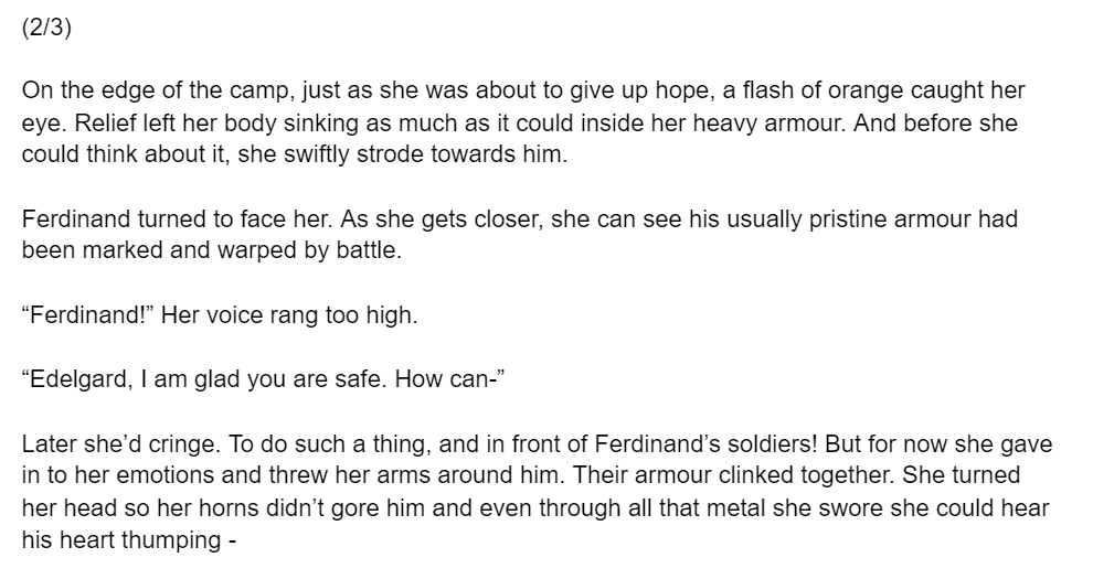 MachineQueen4's tweet photo. I'll be posting some Ferdinand appreciation shorts following a convo about touchstarved headcanons😭
(1/7) Edelgard
text version: https://t.co/Yv9Ksst9KF https://t.co/IXr2rDfxtI